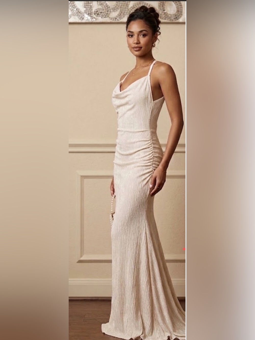 Free People Elegant Cowl Neck Dress
